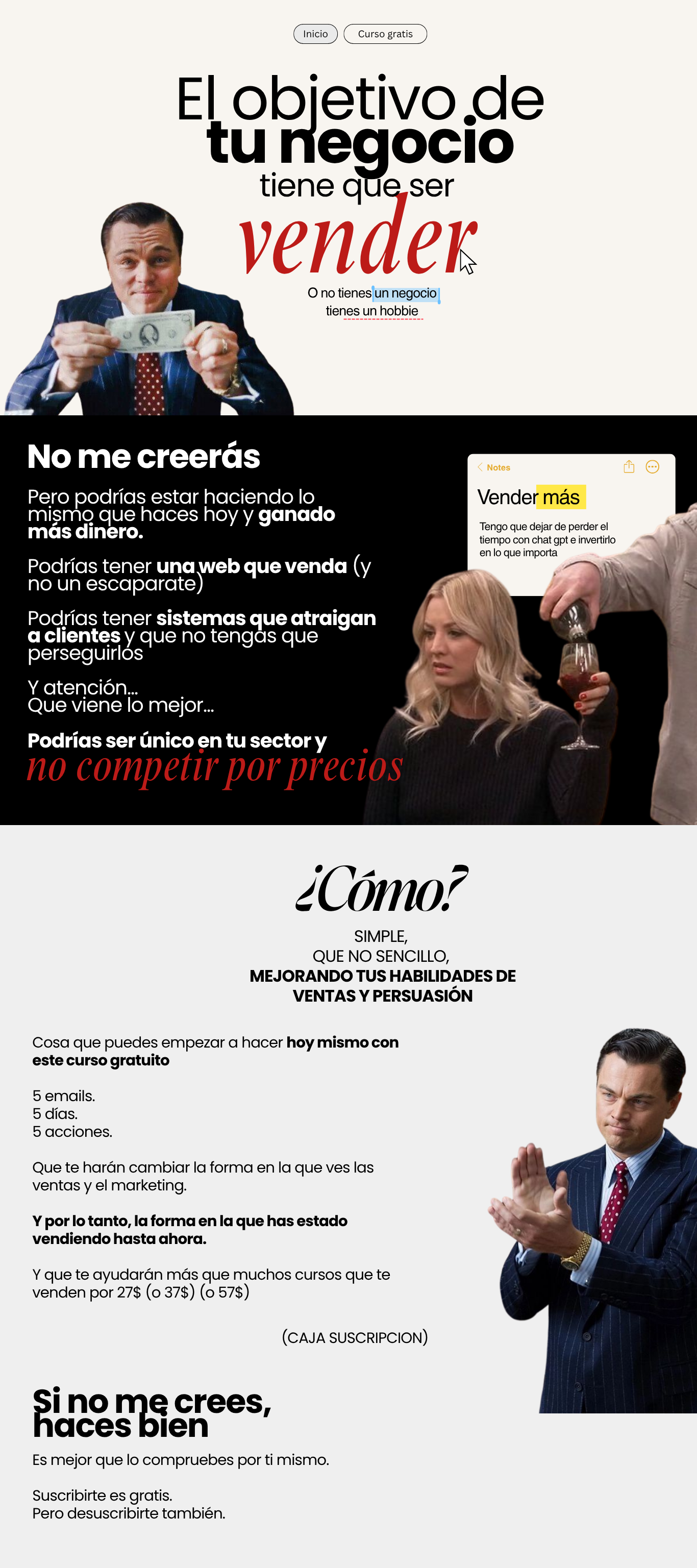 Leonardo DiCaprio aplaudiendo